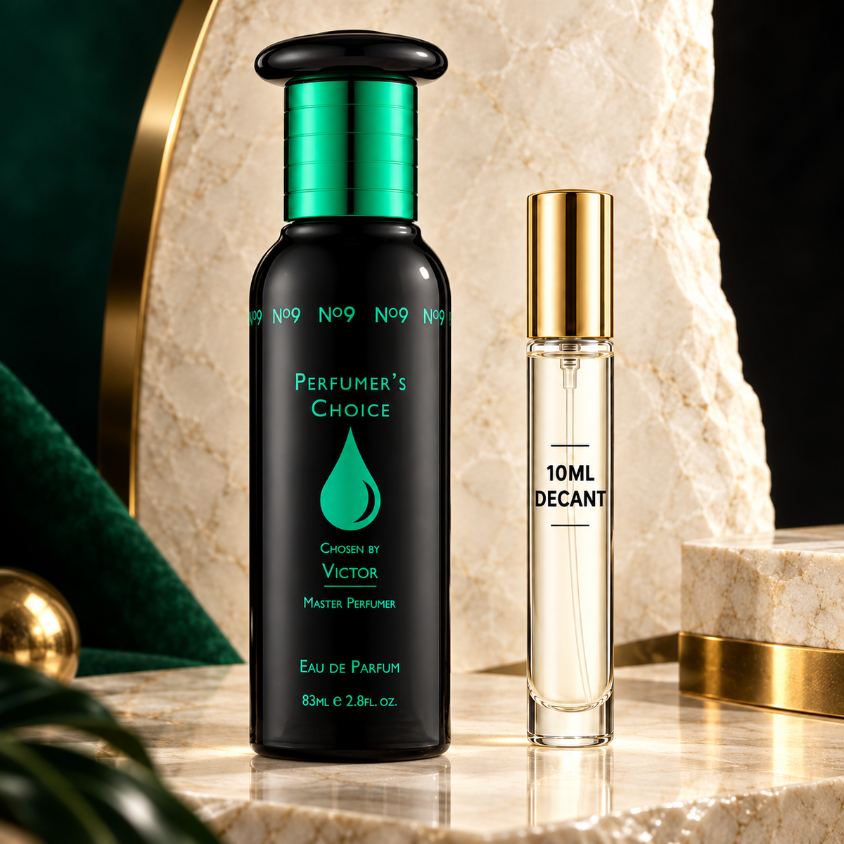 Perfumer's Choice No9 Victor bottle and Wear This Next 10ml decant