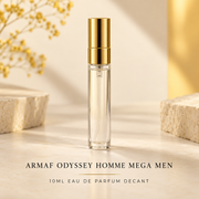 Armaf Odyssey Homme Mega Men 10ml Eau de Parfum decant with gold lid