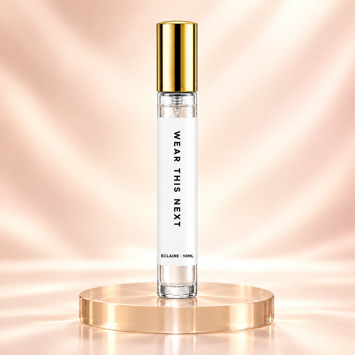 Lattafa Eclaire 10ml perfume decant with gold lid