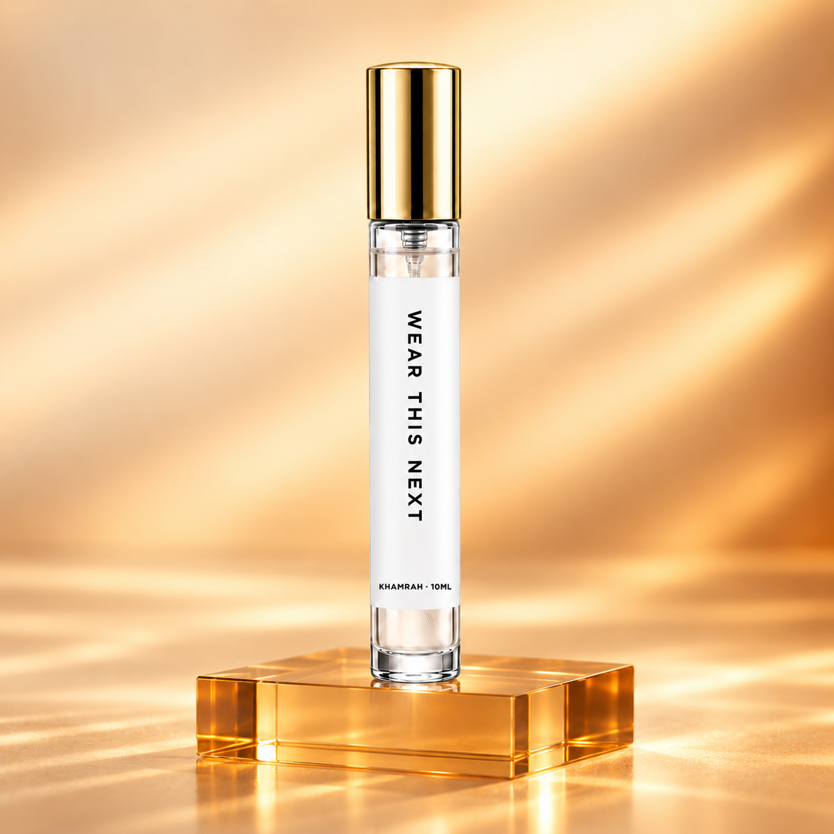 Lattafa Khamrah 10ml perfume decant with gold lid