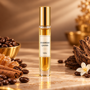 Lattafa Khamrah Qahwa 10ml perfume decant with gold lid