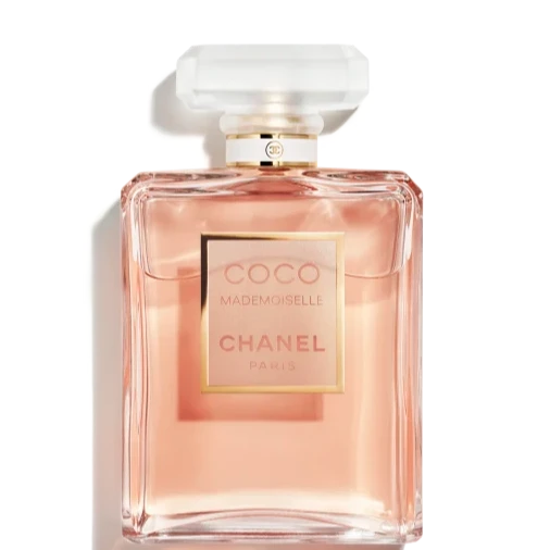 Original Chanel Coco Mademoiselle bottle shown for reference