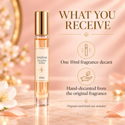 What you receive with the Lattafa Angham Second Song 10ml decant