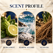 Armaf Club de Nuit Milestone scent profile featuring bergamot, marine accord and vetiver