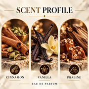 French Avenue Liquid Brun scent profile with cinnamon, vanilla and praline