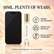 Asad 10ml gold-cap decant travel size and estimated sprays