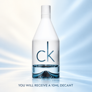 Calvin Klein CKIN2U Him full-size original bottle shown for reference