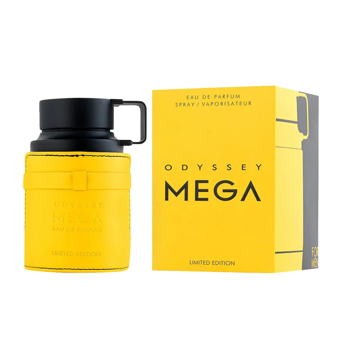 Original Armaf Odyssey Homme Mega Men perfume bottle and retail box