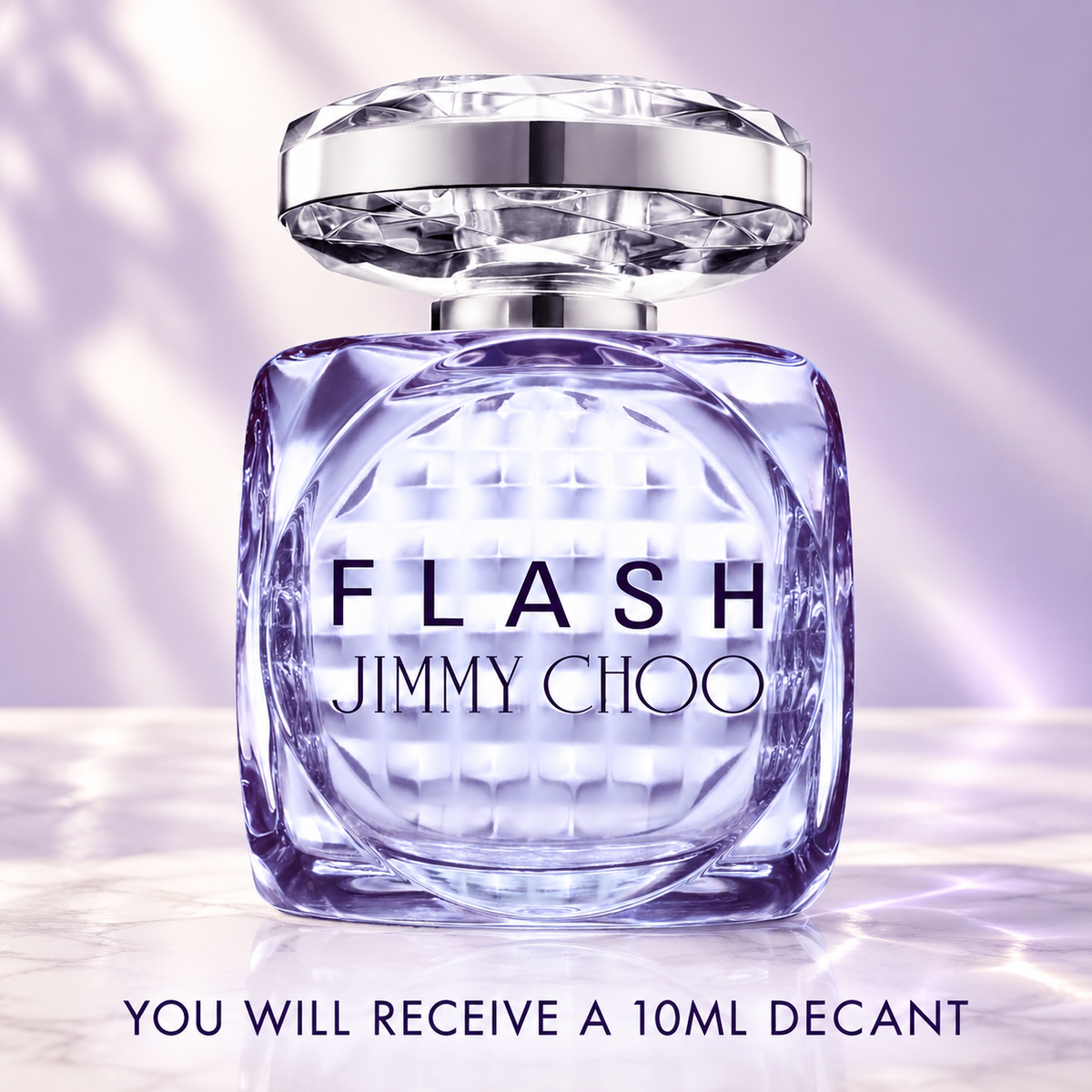 Original Jimmy Choo Flash bottle shown for reference