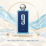 Afnan 9AM Dive original bottle shown for reference with 10ml decant disclosure