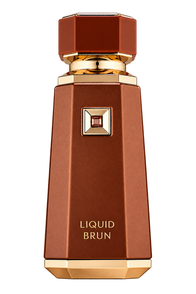 French Avenue Liquid Brun perfume bottle on a transparent background