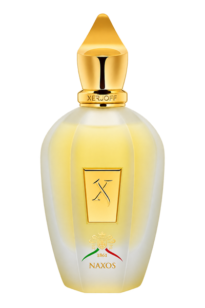 Xerjoff Naxos perfume bottle on a transparent background